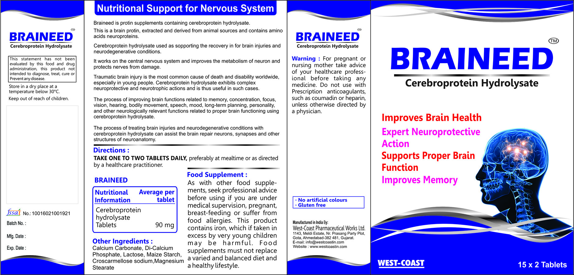 BRAINEED 30 TABLETS HnG Online Pharmacy