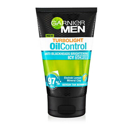 GARNIER MEN TURBOLIGHT OIL CONTROL ANTI-SHINE BRIGHTENING COOLING FOAM  100ml | HnG Online Pharmacy